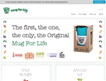 Tablet Screenshot of mugforlife.com